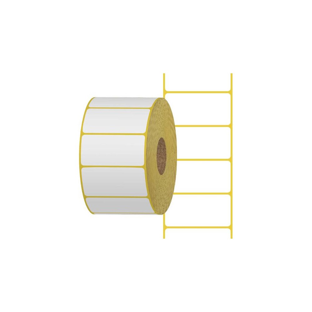 No Brand Thermoetikett 70x34mm kärna 40mm 1000/rl
