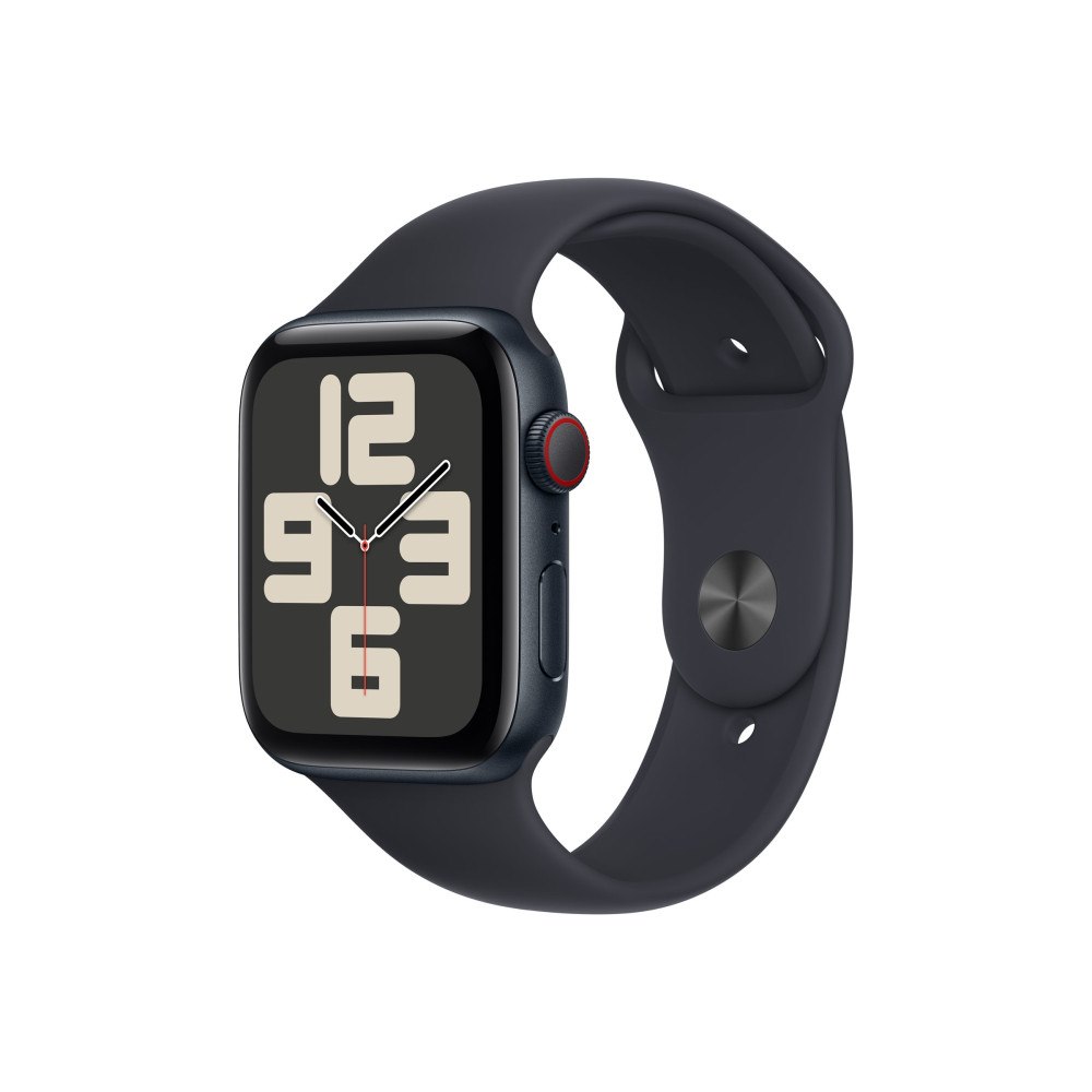Apple Apple Watch SE (GPS + Cellular) 2a generation - midnattsaluminium - smart klocka med sportband - midnatt - 32 GB