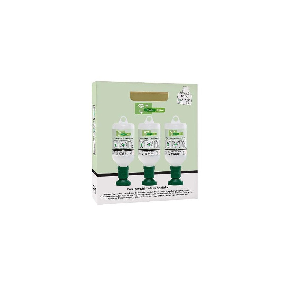 Plum Ögondusch PLUM On-the-go 0,9% 500ml 3/fp