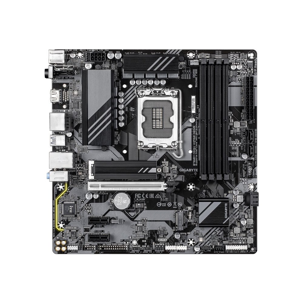 Gigabyte Technology Gigabyte B760M DS3H WIFI6E GEN5 - moderkort - micro ATX - LGA1700-uttag - B760