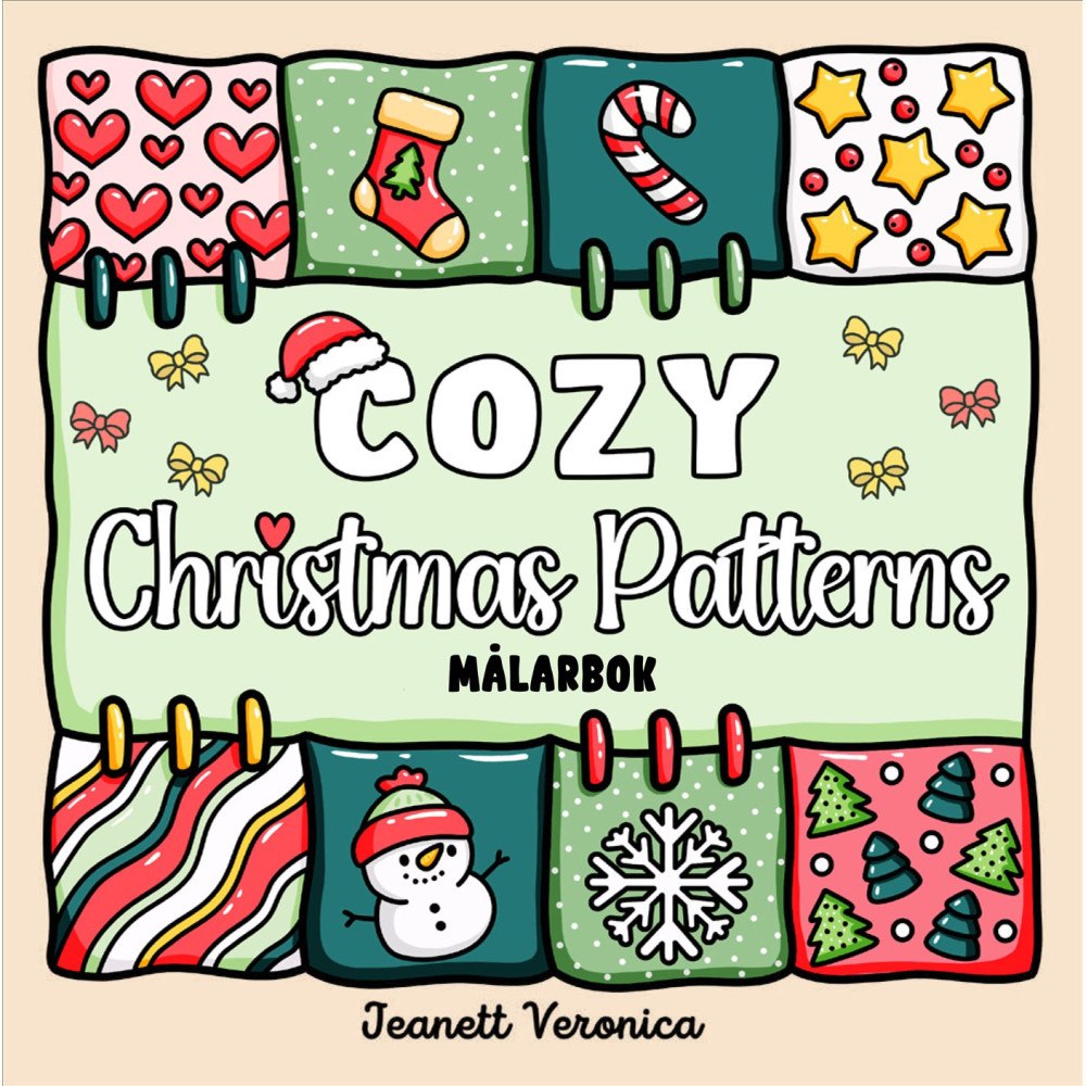 PRIMO Målarbok : Cozy Christmas Patterns