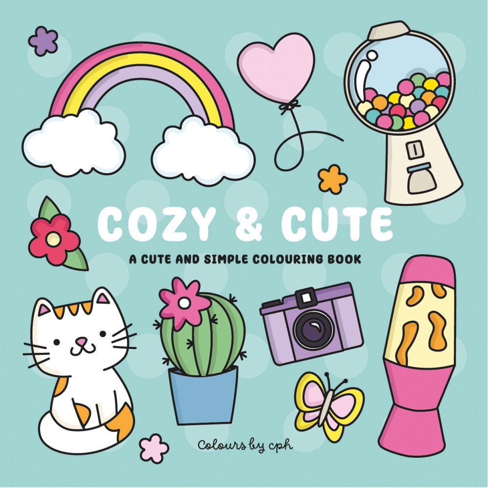 COLOURSBY Målarbok : Cozy and Cute