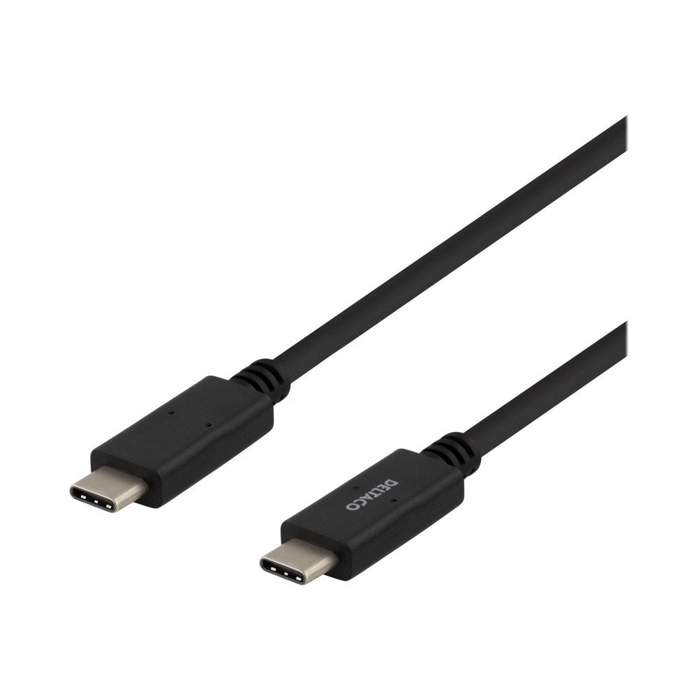Deltaco DELTACO USBC-1501 - USB typ C-kabel - 24 pin USB-C till 24 pin USB-C - 1 m