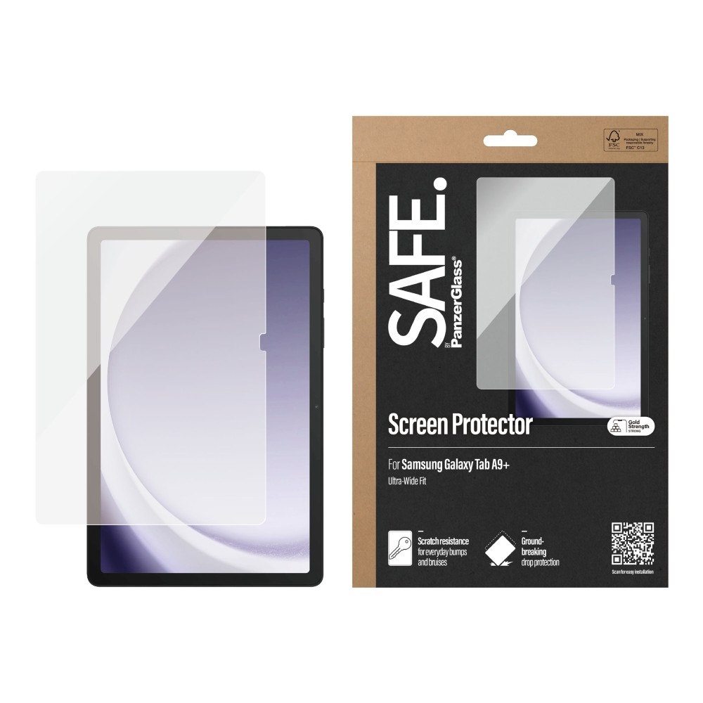 PanzerGlass SAFE. by PanzerGlass - skärmskydd för surfplatta - ultrabred passning