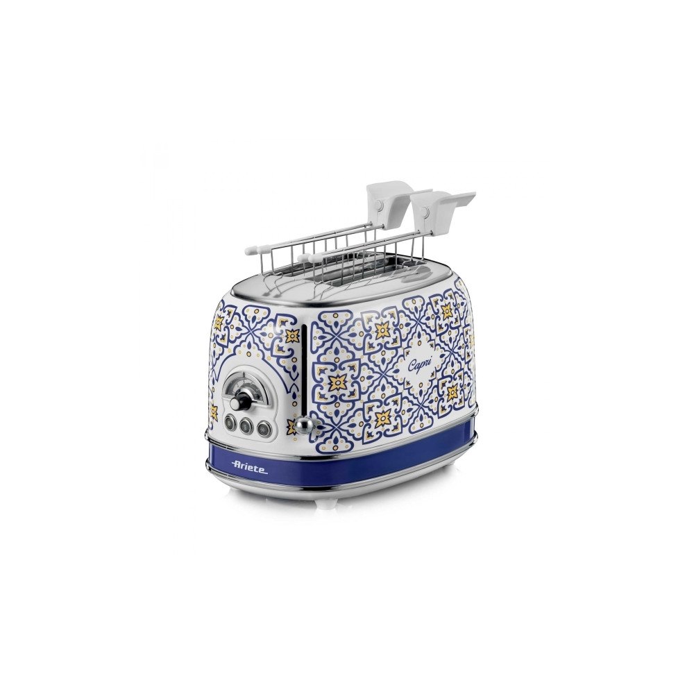 ARIETE Ariete 0155/0C, 2 skivor, Vit, Ljusblå, Metall, 810 W, 220-2...