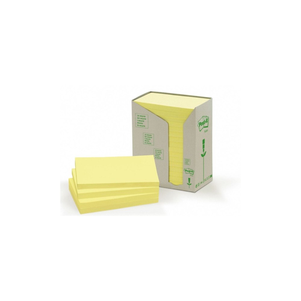 3M Post-it 655-1T - mini-tower bärbara datorer - 76 x 127 mm - 1600 ark (16 x 100)