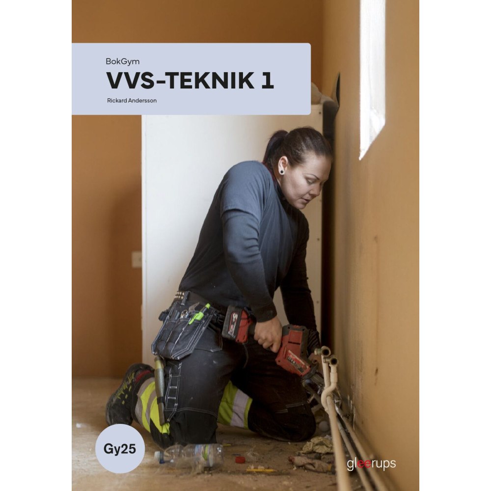 Rickard Andersson BokGym VVS-teknik 1, bok, Gy25 (bok, spiral)