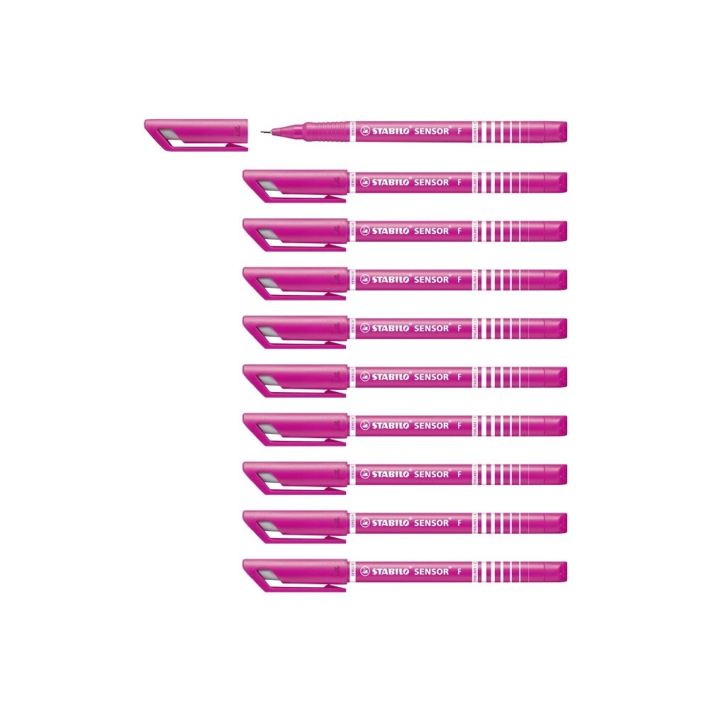 STABILO Stabilo Sensor 189 0,3 mm Rosa 10 st i förpackning