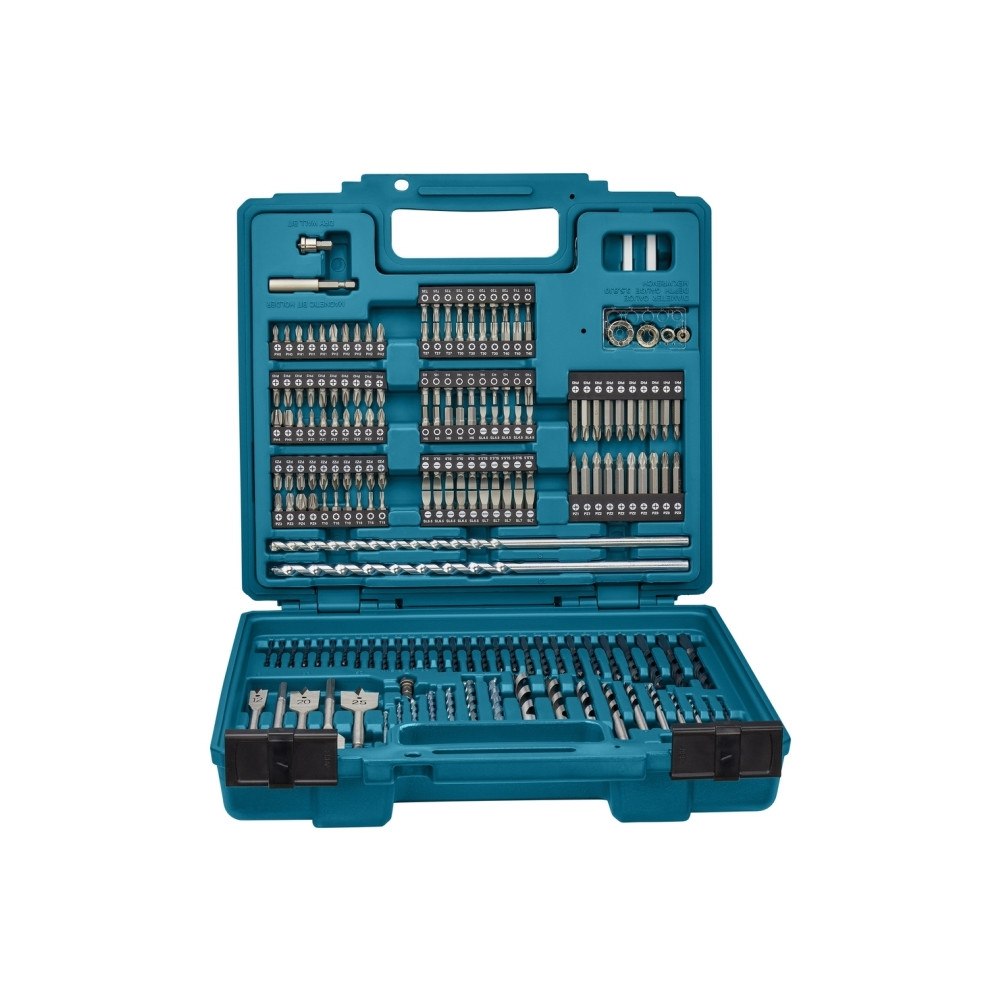 Makita Makita borr- och skruvmejselbitsats - för metall, sten, trä - 256 delar