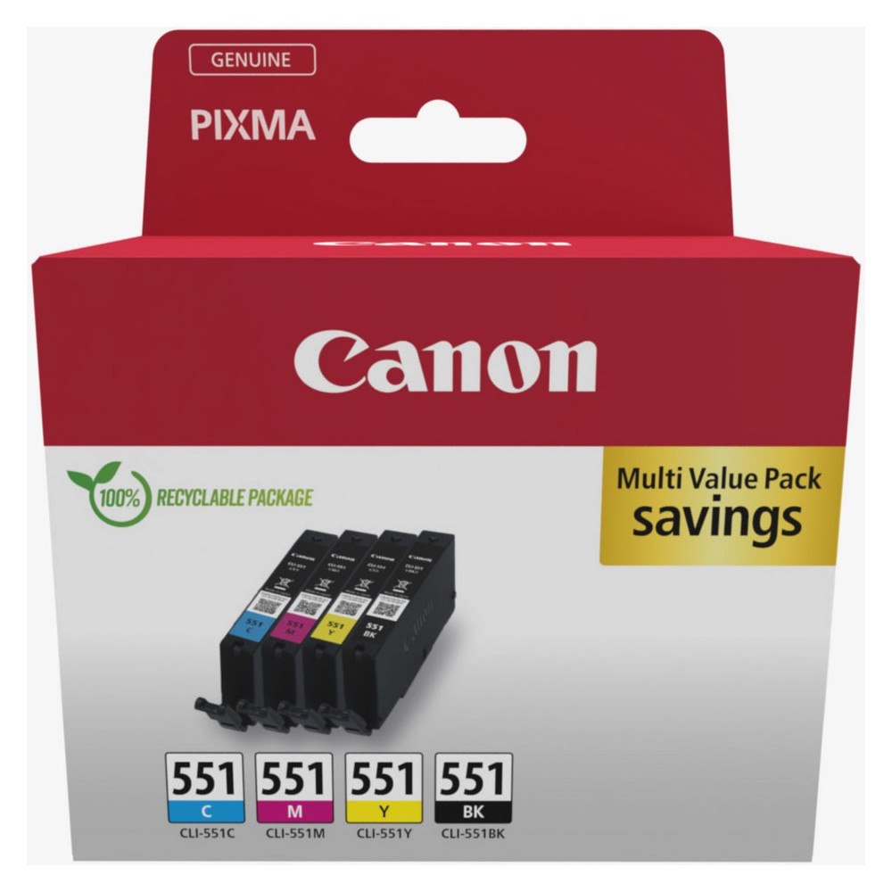 CANON Ink 6509B015 CLI-551 Multipack