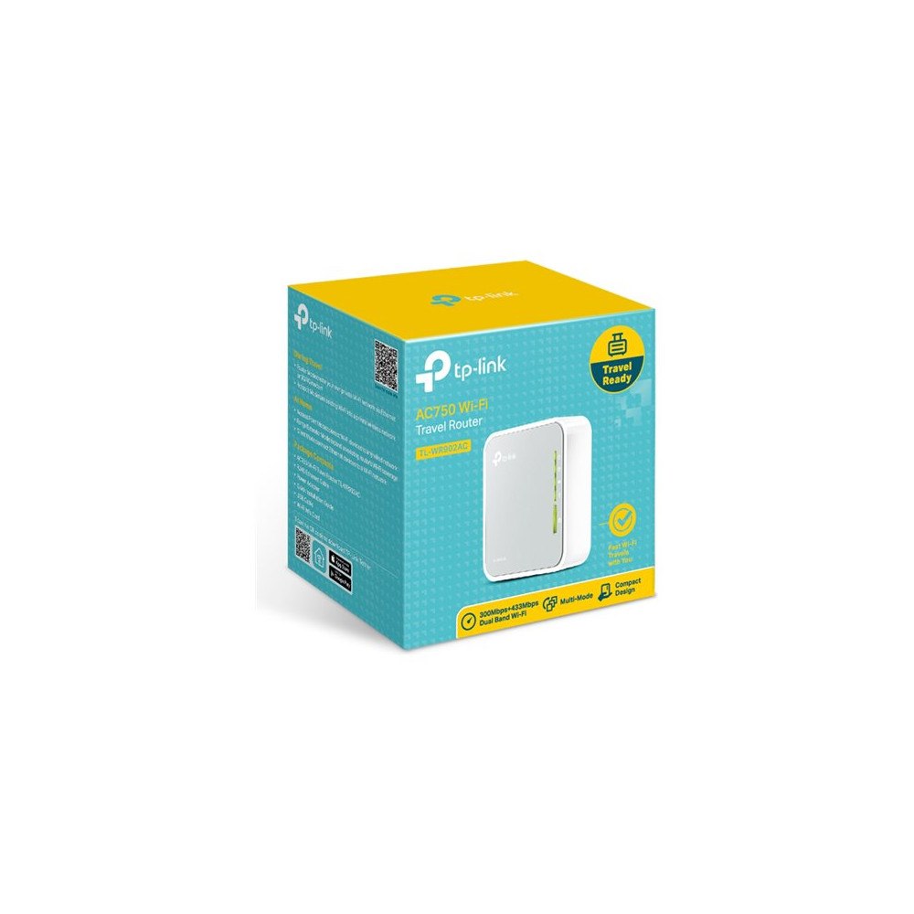 TP-LINK Technologies TP-Link TL-WR902AC - trådlös router - Wi-Fi 5 - skrivbordsmodell