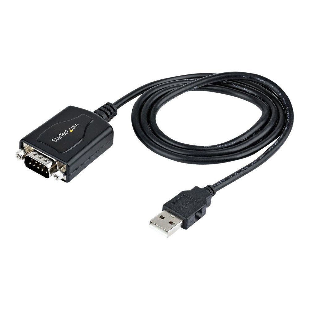 StarTech.com StarTech.com 3ft (1m) USB to Serial Cable with COM Port Retention, DB9 Male RS232 to USB Converter, Straight Through USB...