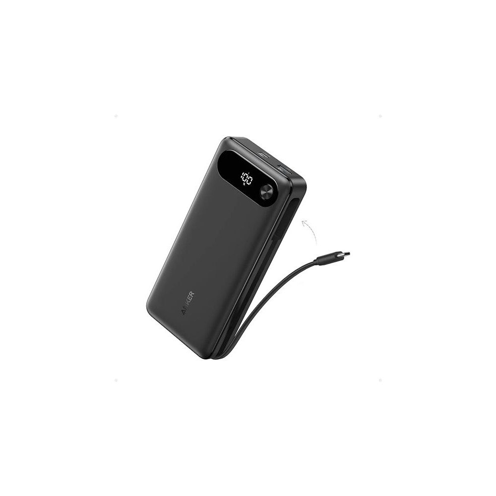 ANKER Anker strömförsörjningsbank - inbyggd USB-C-kabel - 2 x USB-C, USB - 87 Watt