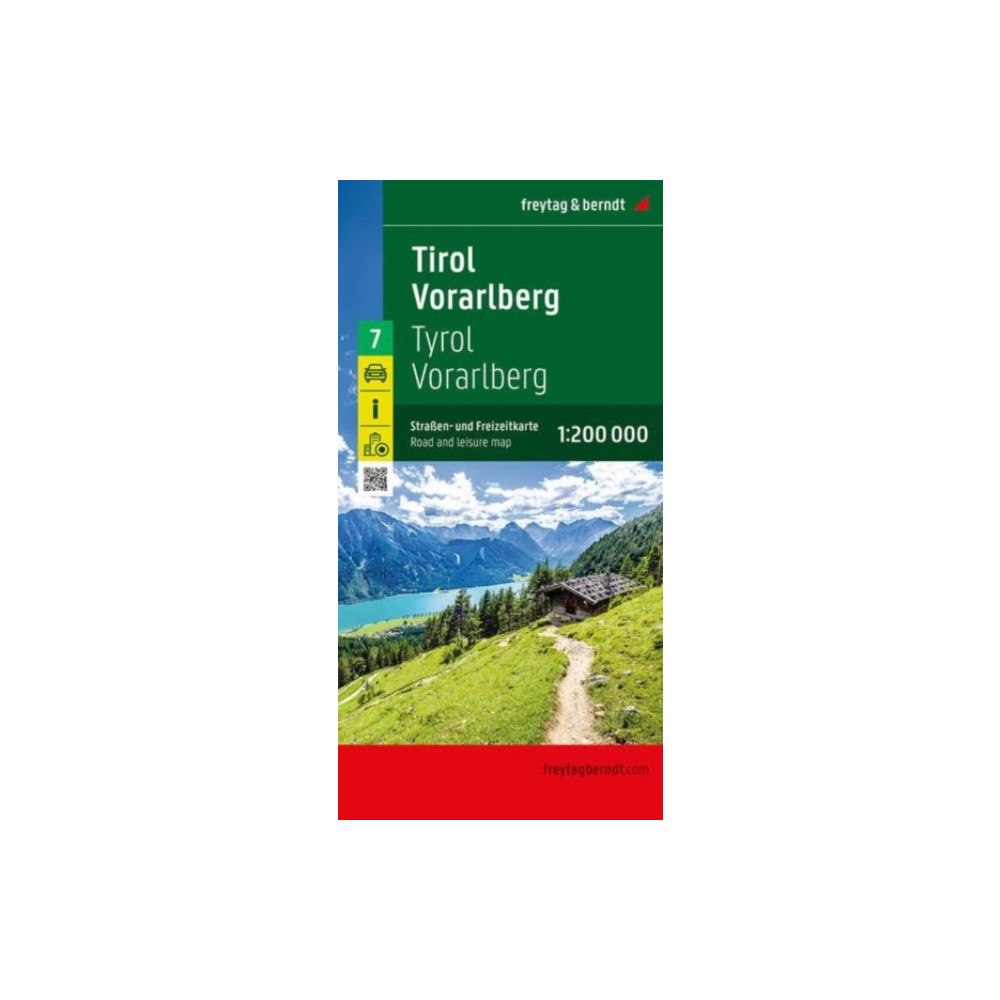Freytag-Berndt Tyrol - Voralberg Road and Leisure Map