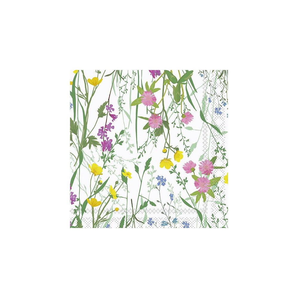 HUHTAMAKI Servett Flora 2-lags 33x33cm 20/fp