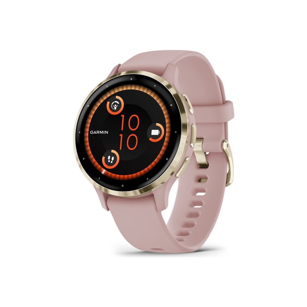 Garmin Garmin Venu 3S - puderrosa - smart klocka med band - 8 GB