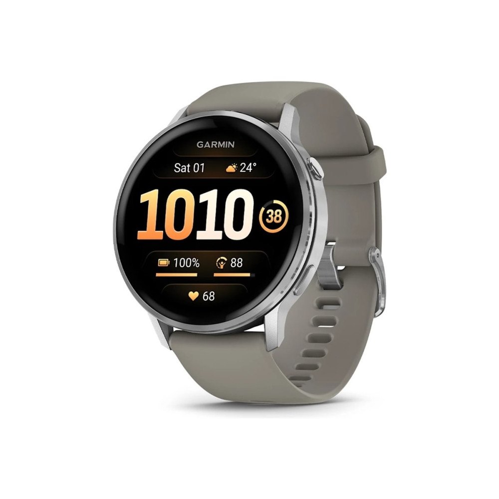 Garmin Garmin Venu 4 - silver - smart klocka med band - silver gray - 8 GB