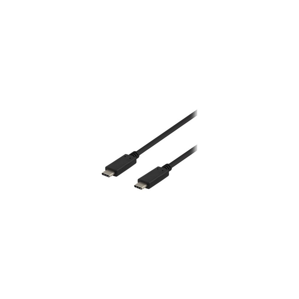 Deltaco DELTACO USBC-1402 - USB typ C-kabel - 24 pin USB-C till 24 pin USB-C - 1 m
