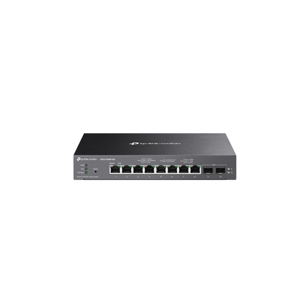 TP-LINK TP-Link Omada SG2210XMP-M2 V1.6 - switch - 8 portar - smart