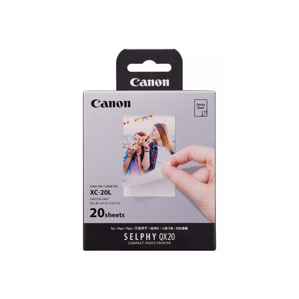 CANON Canon SELPHY XC-20L - färg (cyan, magenta, gul) - original - bläckbandskassett och papperssats