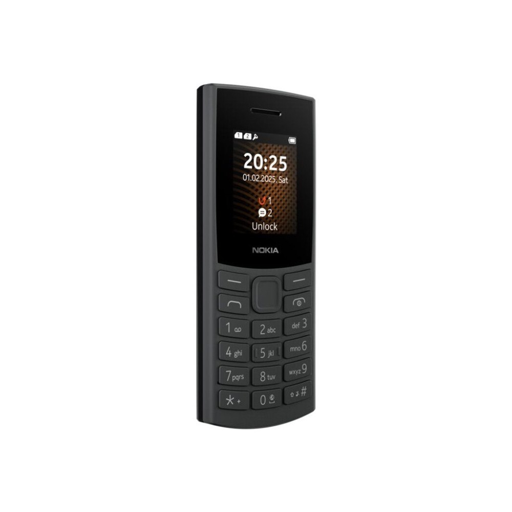 HMD Global Nokia 105 4G 2nd Edition - träkol - 4G funktionstelefon - 48 MB - GSM