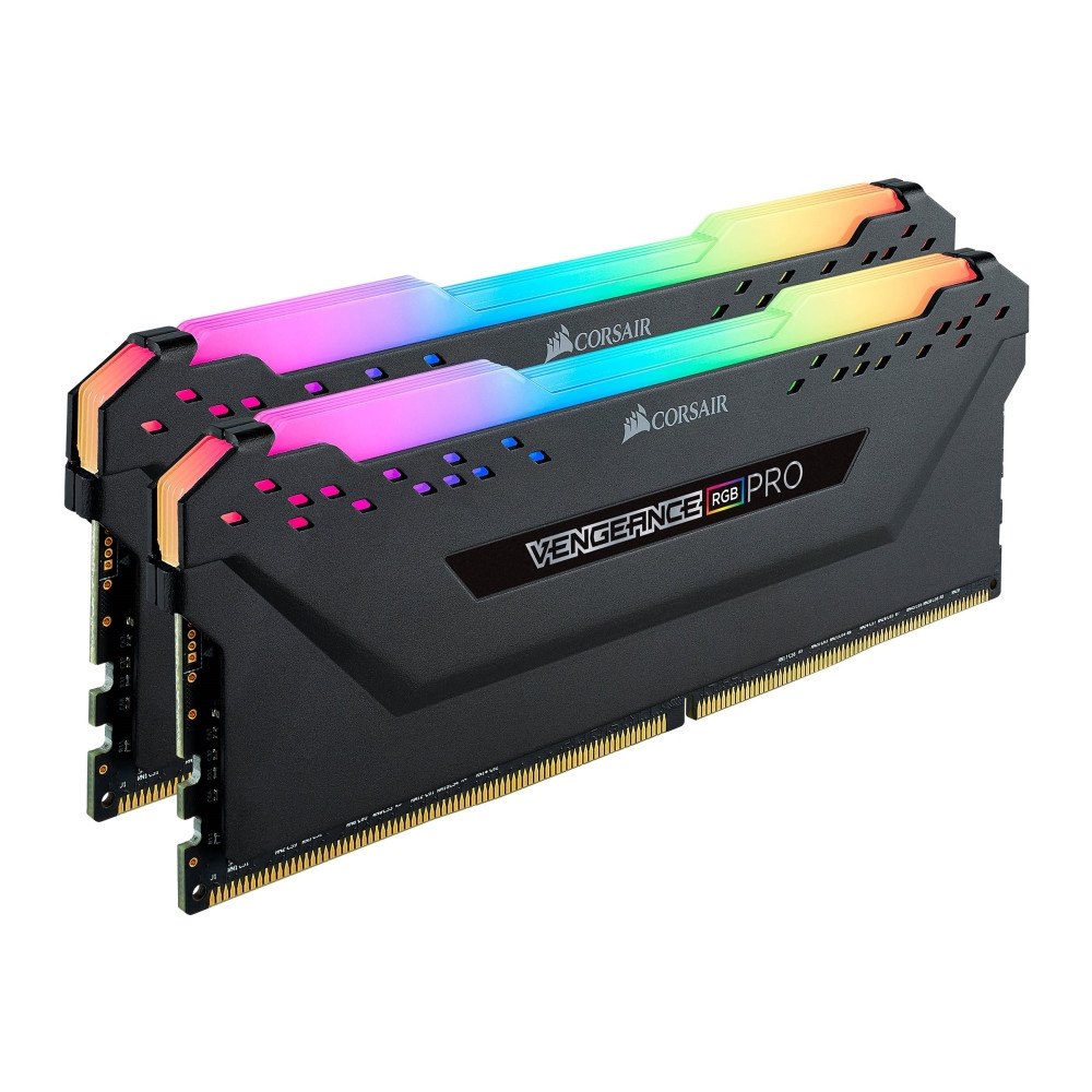 Corsair Microsystems CORSAIR Vengeance RGB PRO - DDR4 - sats - 32 GB: 2 x 16 GB - DIMM 288-pin - 3200 MHz / PC4-25600 - ej buffrad