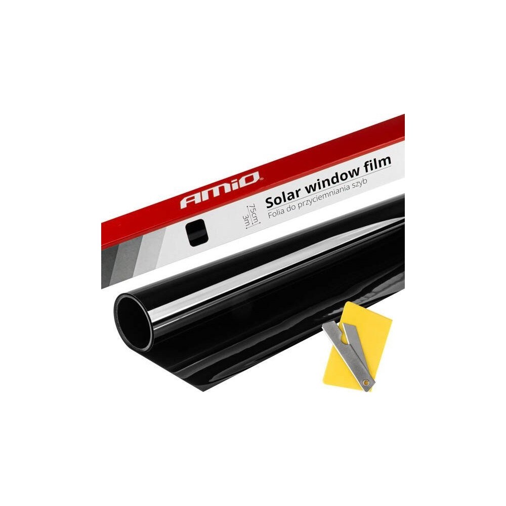 Amio AMiO Ultra Dark Black film för toning av fönster 0,75x3m 1%...