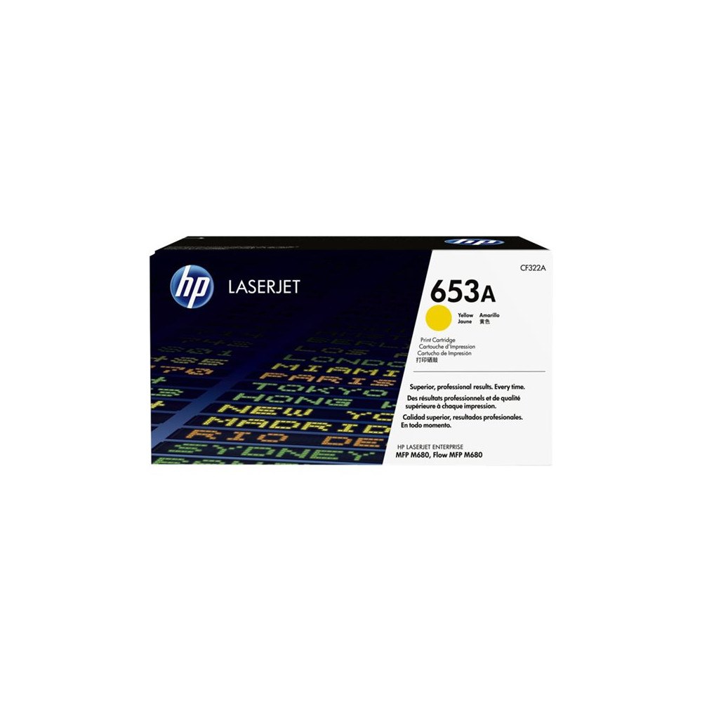 HP HP 653A - gul - original - LaserJet - tonerkassett (CF322A)