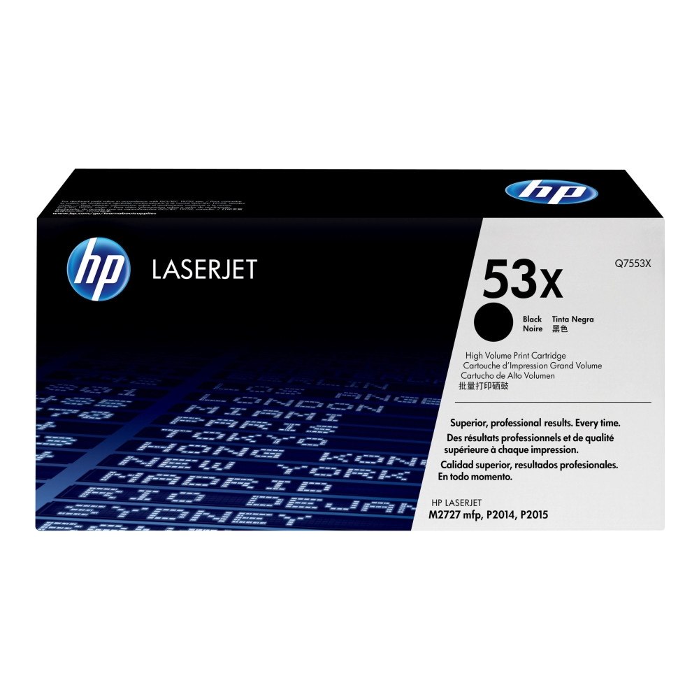 HP HP 53X - Lång livslängd - svart - original - LaserJet - tonerkassett (Q7553X)