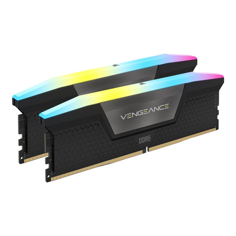 Corsair Microsystems CORSAIR Vengeance RGB - DDR5 - sats - 16 GB: 2 x 8 GB - DIMM 288-pin - 2600 MHz / PC5-48000 - ej buffrad