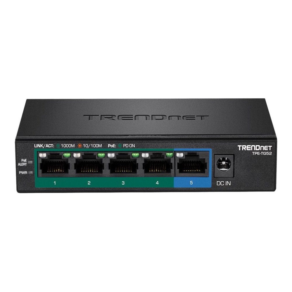 TRENDnet TRENDnet TPE TG52 - switch - 5 portar - TAA-kompatibel