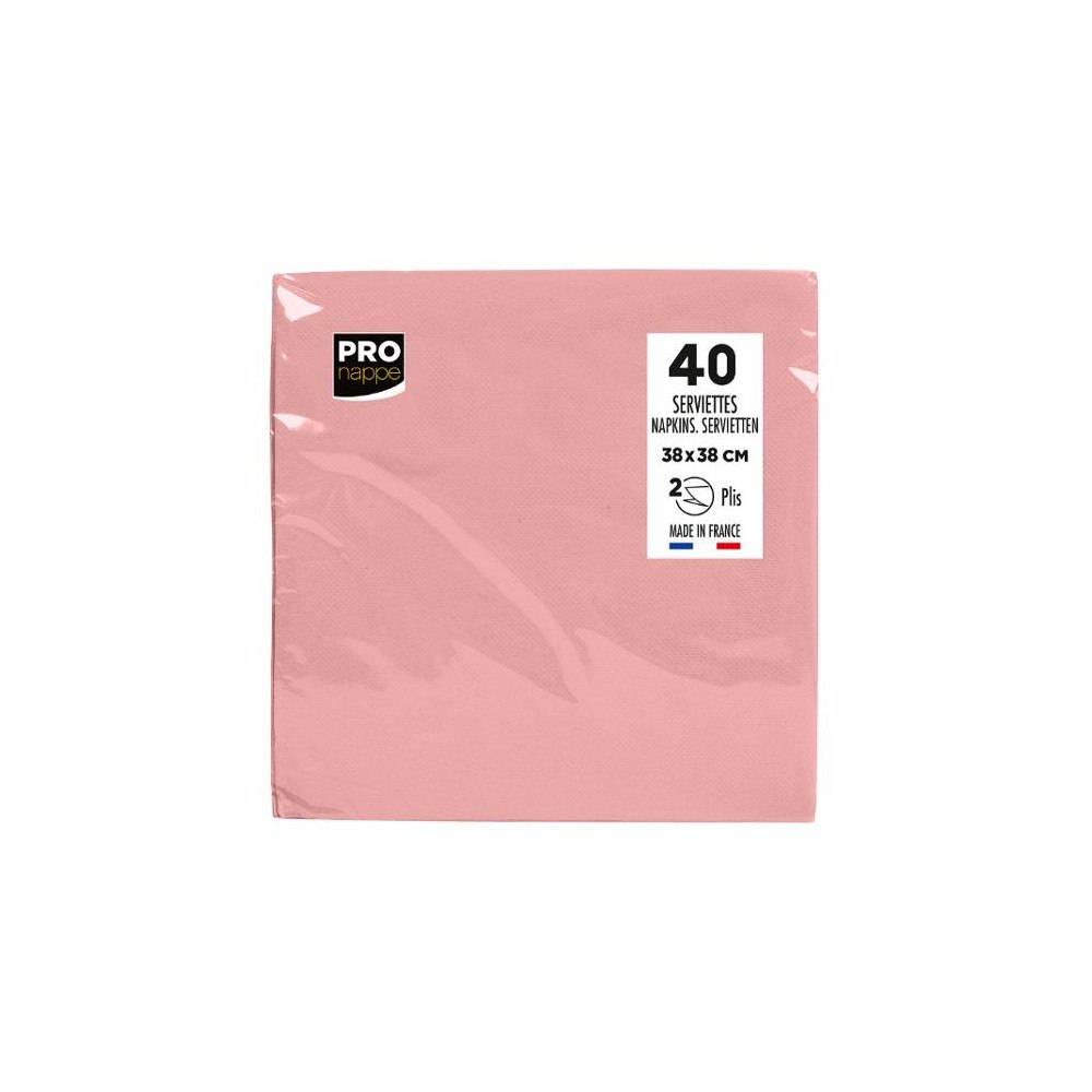 PRONAPPE Servetter PRONAPPE 38x38cm rosa 40/fp
