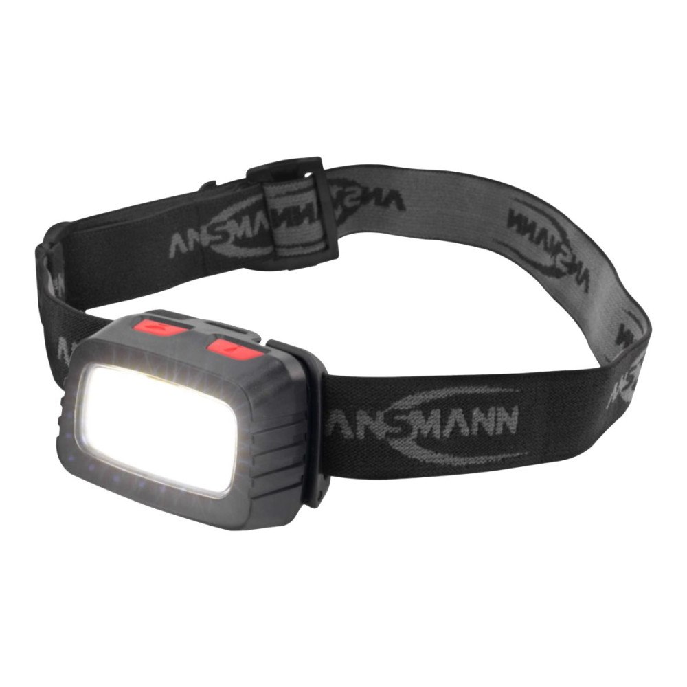 ANSMANN-ENERGY ANSMANN HD200B - huvudficklampa - LED - 3 W - svart / röd