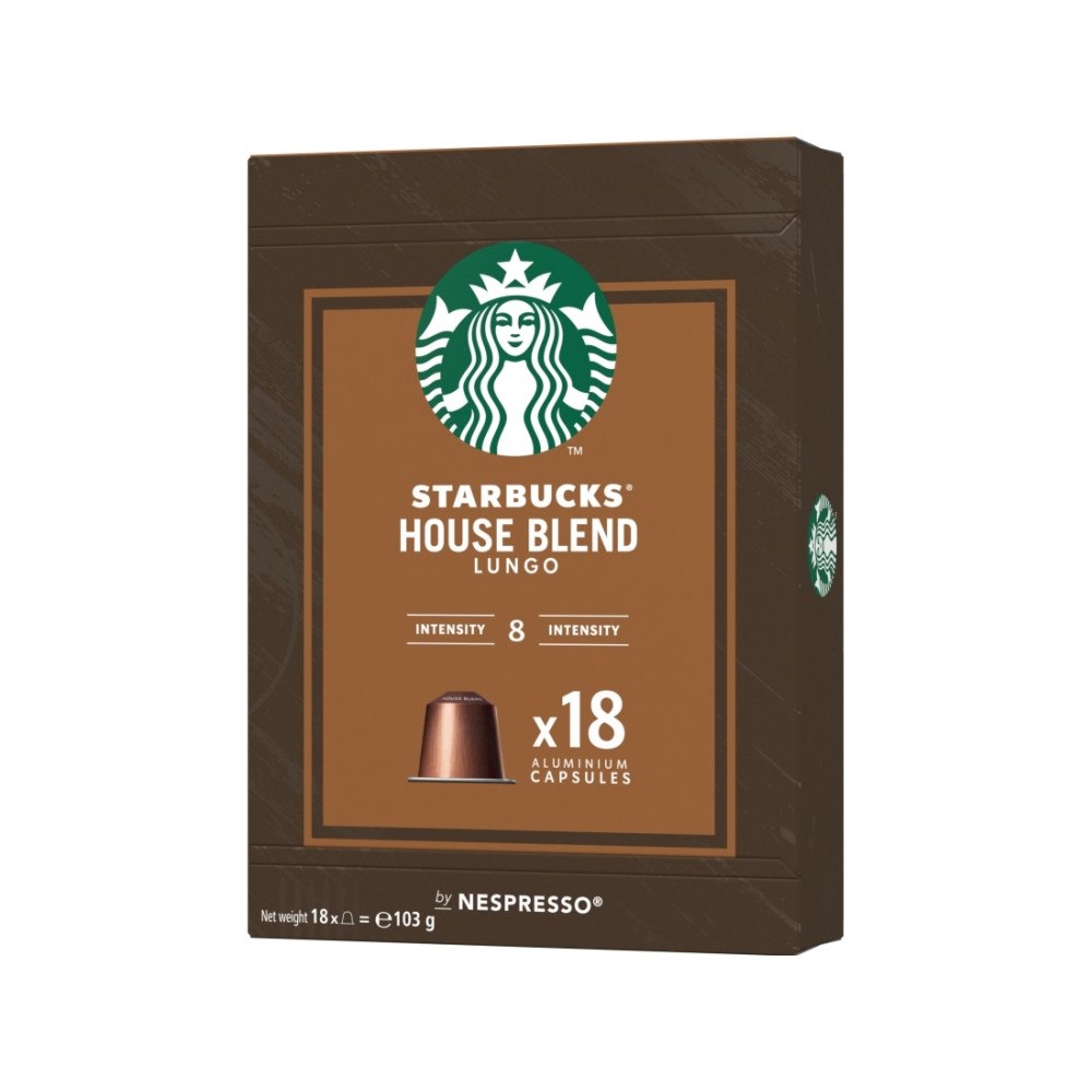 Starbucks Starbucks Nespresso House Blend kaffekapsel, 18 kapslar, 103...