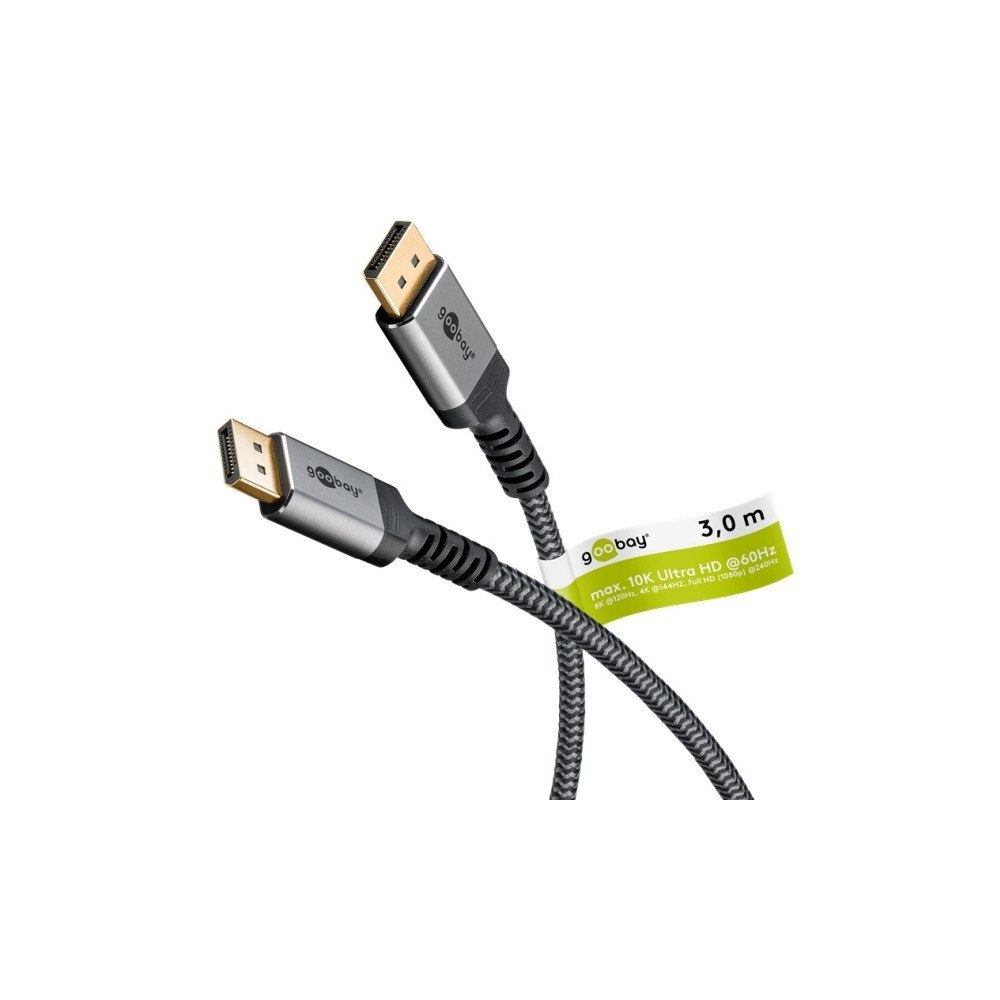 Goobay Goobay 75686, 3 m, DisplayPort, DisplayPort, Hankoppling, Ha...