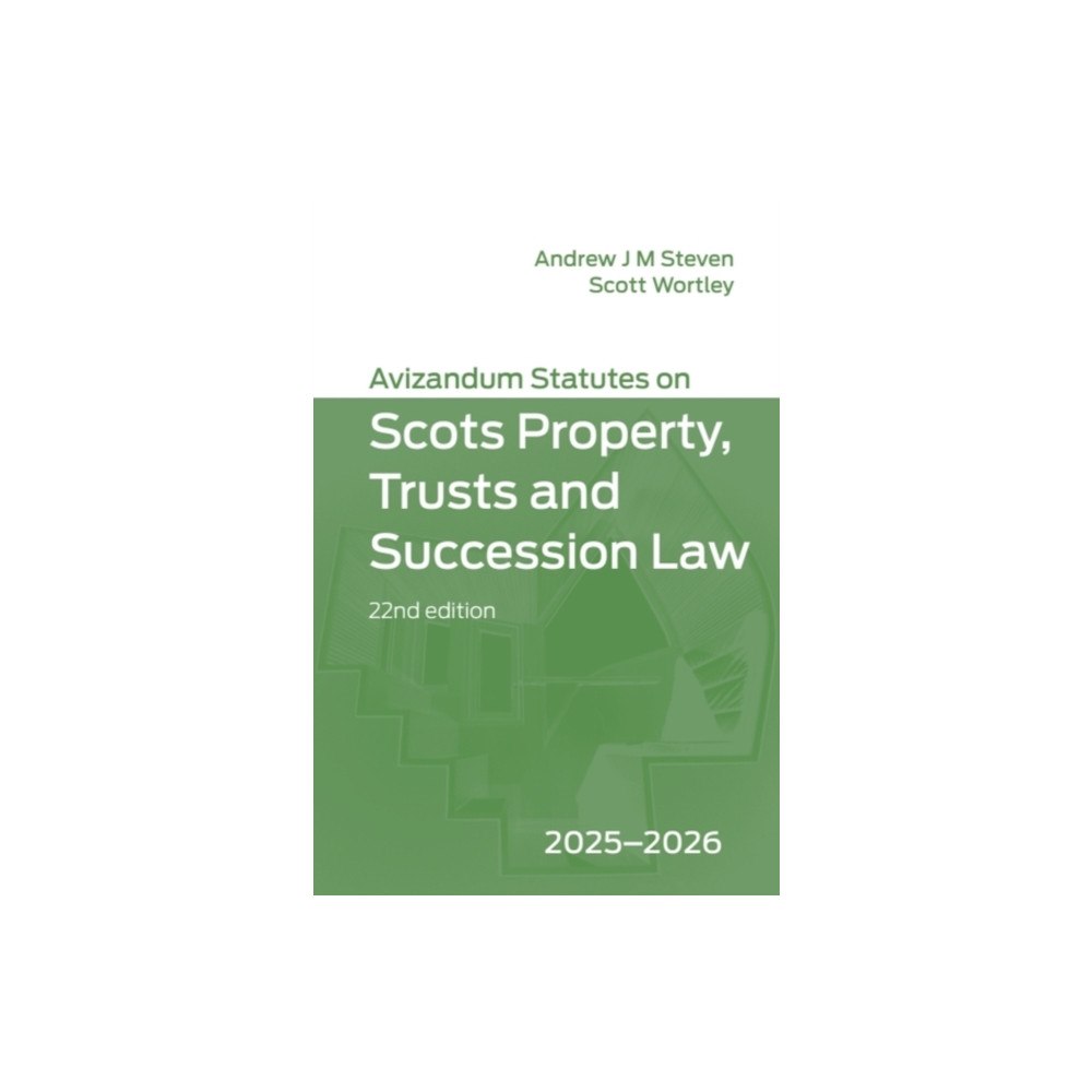 Edinburgh university press Avizandum Statutes on Scots Property, Trusts and Succession Law (häftad, eng)