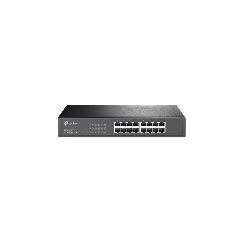 TP-LINK TP-Link TL-SG1016D 16-Port Gigabit Switch - switch - 16 portar - ohanterad