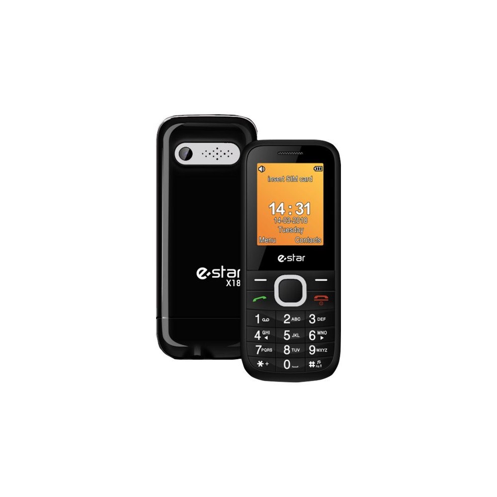 eSTAR eSTAR X18 - cool silver - funktionstelefon - 32 MB - GSM