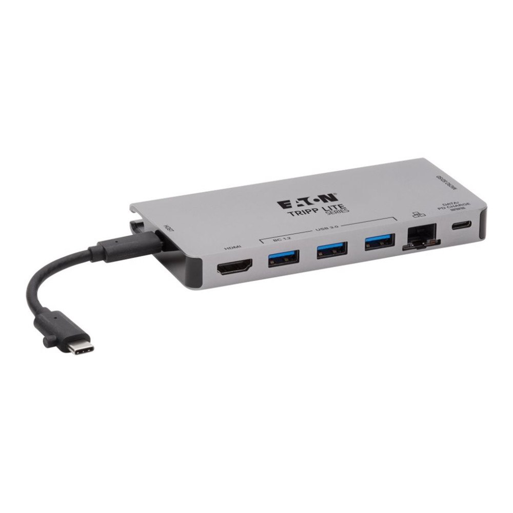 Eaton Corporation Eaton Tripp Lite Series USB C Docking Station USB Hub 4k w/ HDMI, Gbe Gigabit Ethernet, SD Card Reader, PD Charging - do...