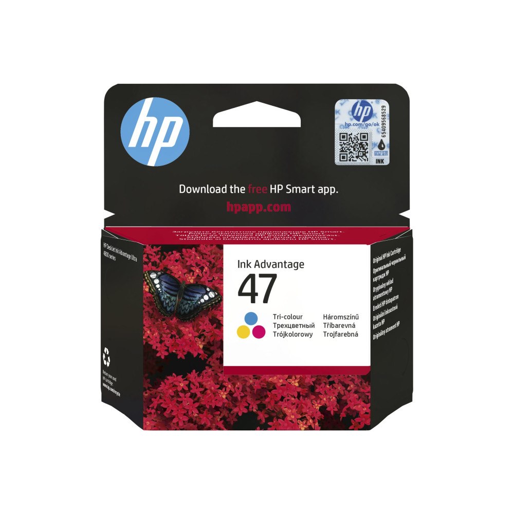 Hewlett-Packard HP 47 - färg (cyan, magenta, gul) - original - Ink Advantage - bläckpatron