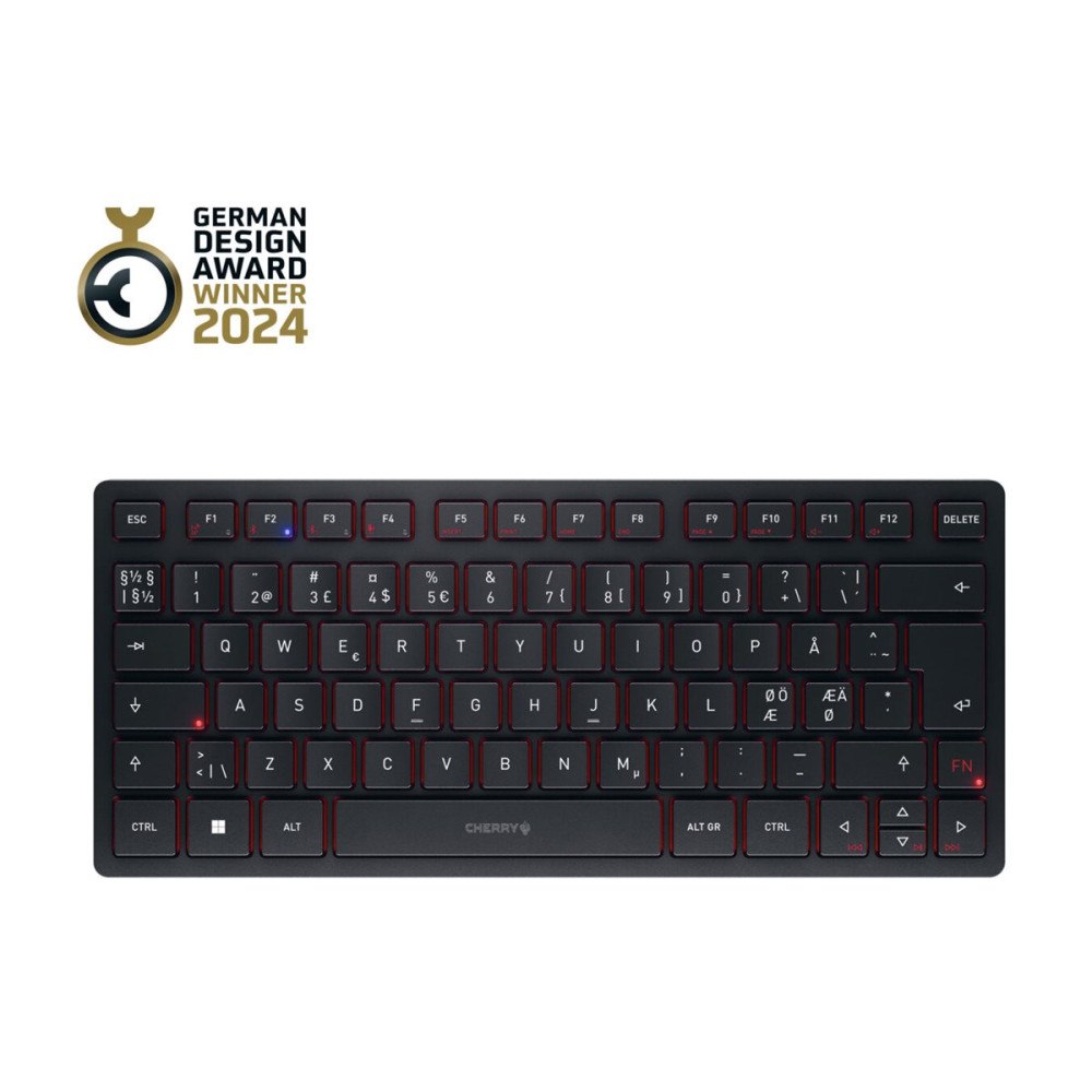 CHERRY CHERRY KW 9200 MINI - tangentbord - QWERTY - hela norden - svart Inmatningsenhet