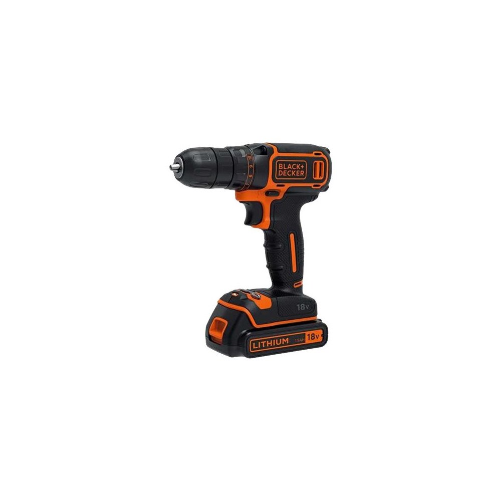 Black & Decker BLACK+DECKER BDCDC18K-QW - borr/drivare - sladdlös