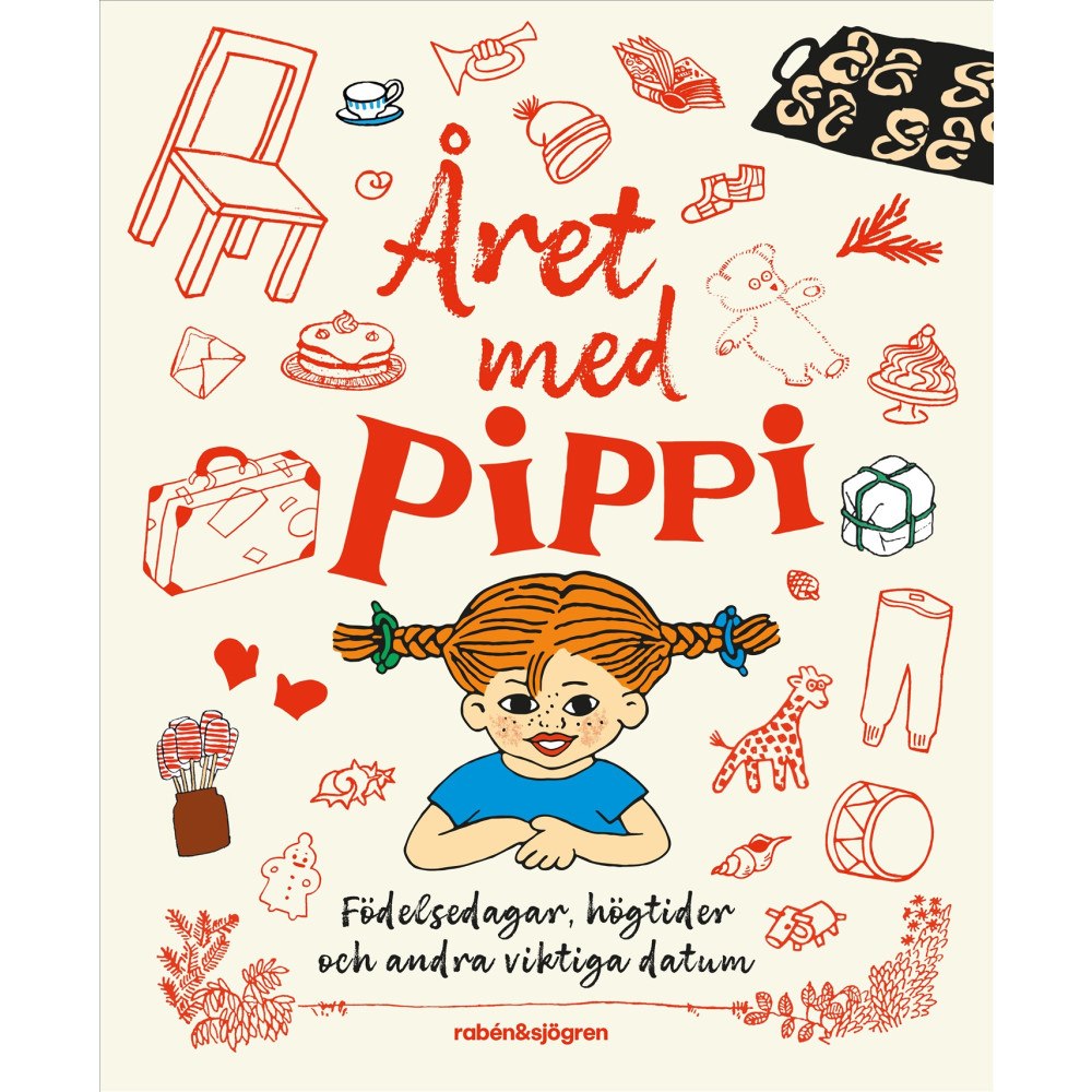 Astrid Lindgren Året med Pippi : födelsedagsbok (inbunden)
