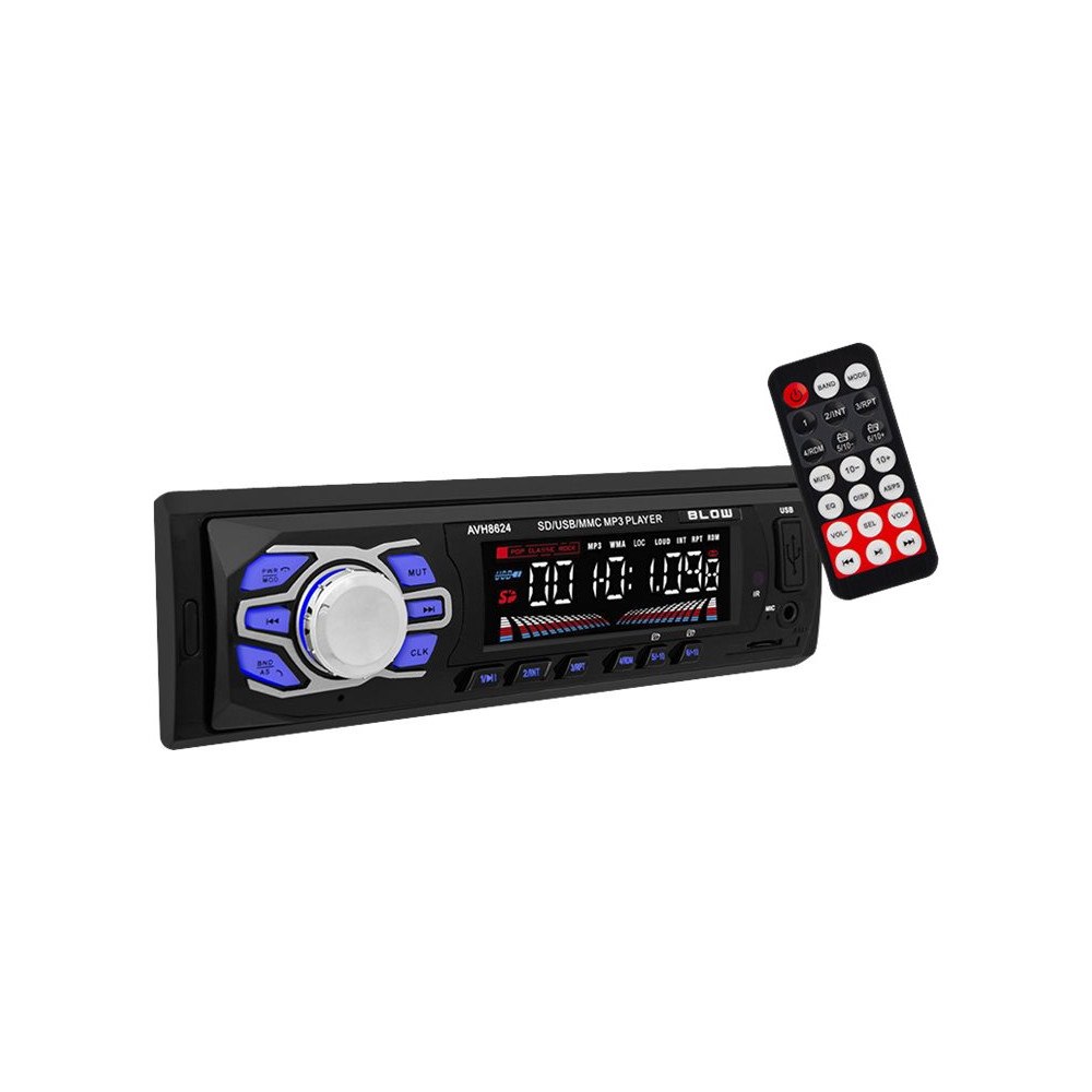 BLOW Blow AVH-8624 - Bil - digital mottagare - inbyggd enhet - Enkel-DIN