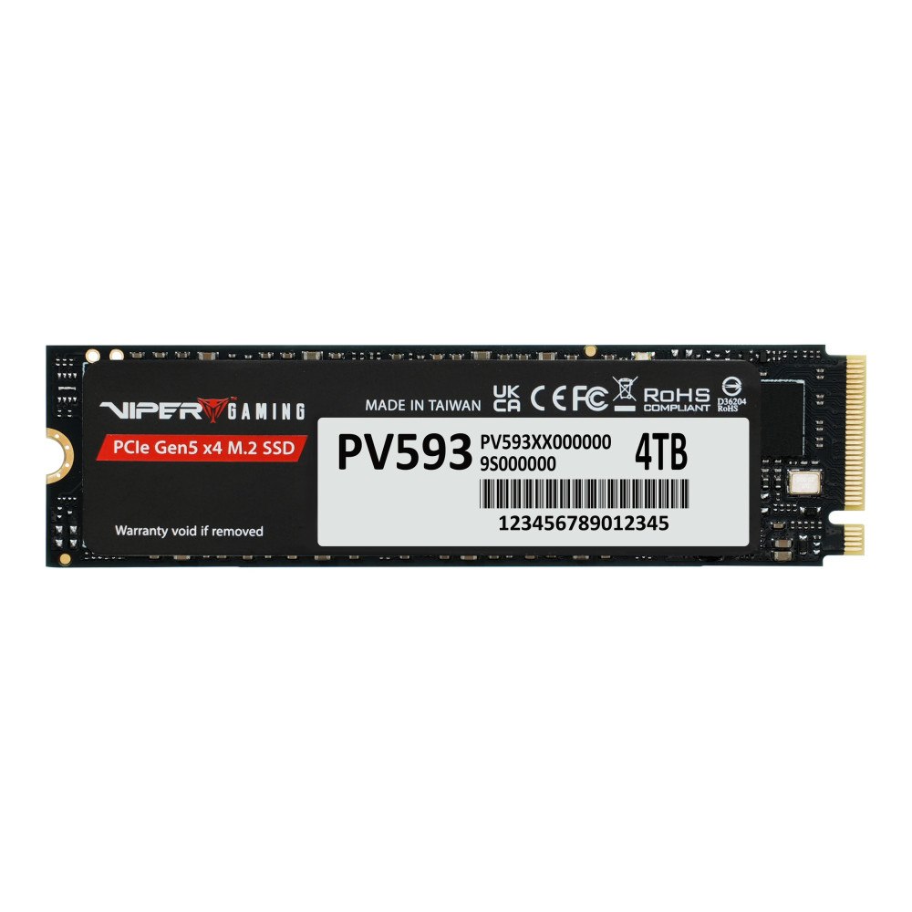 Patriot Memory Patriot Viper Gaming PV593 - SSD - 4 TB - PCI Express 5.0 x4 (NVMe)
