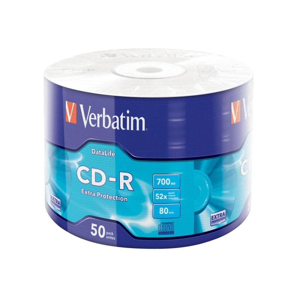 VERBATIM Verbatim DataLife Extra Protection - CD-R x 50 - 700 MB - lagringsmedier