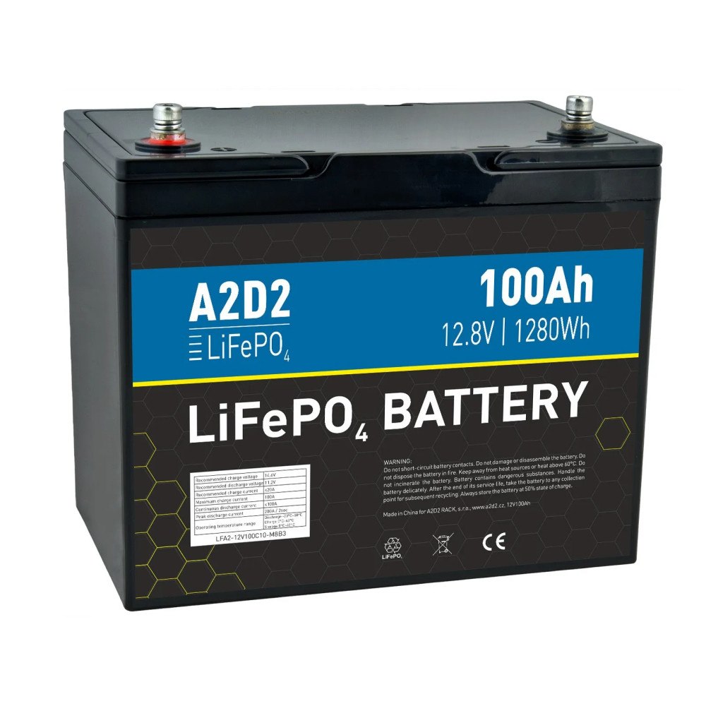 AVACOM Avacom A2D2 LiFePO4 batteri 12,8V 100Ah M8 (Gotion elementai...
