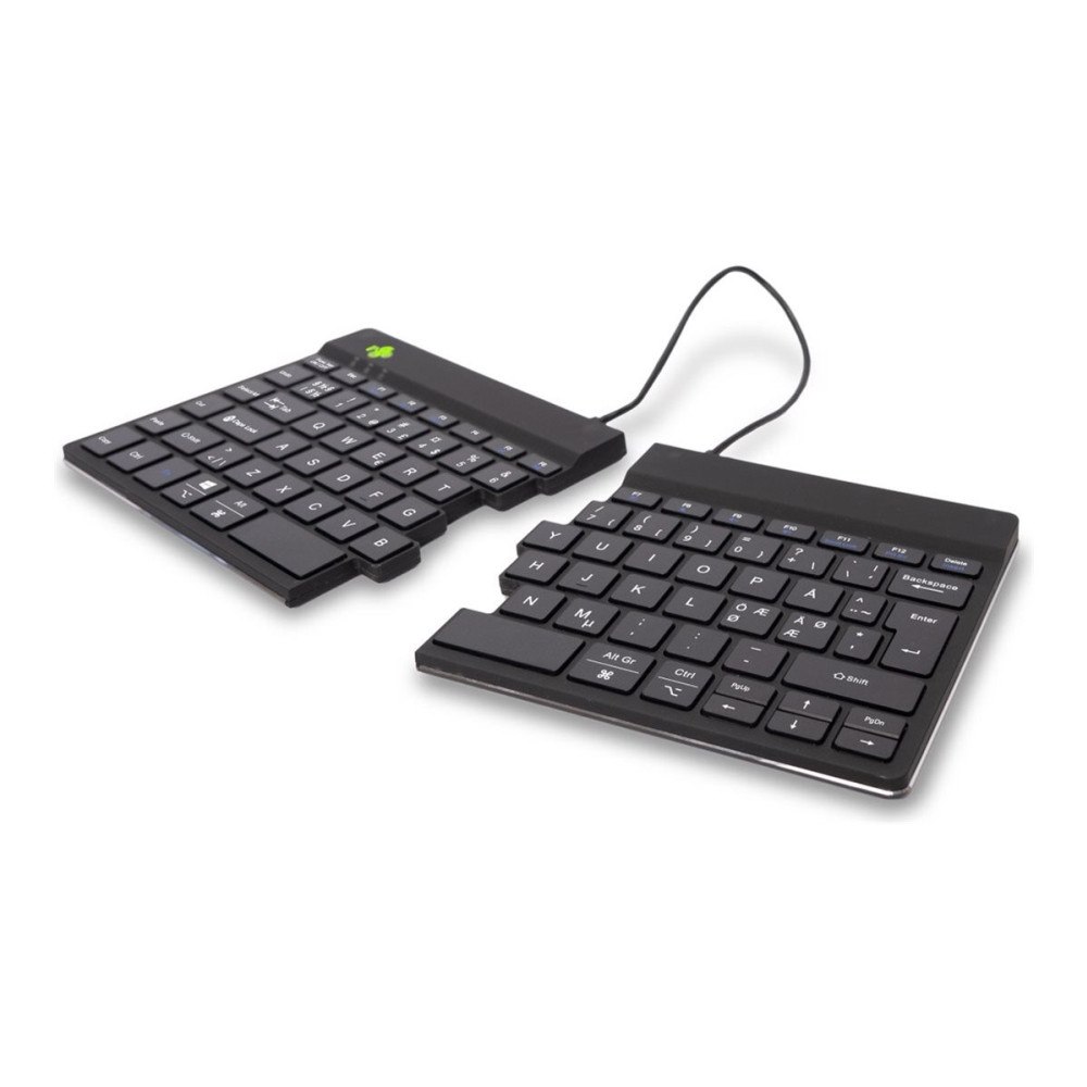 R Go Tools R-Go Ergonomic Keyboard Split break - tangentbord - med integrerad bromsindikator - QWERTY - Nordisk - svart Inmatningse...