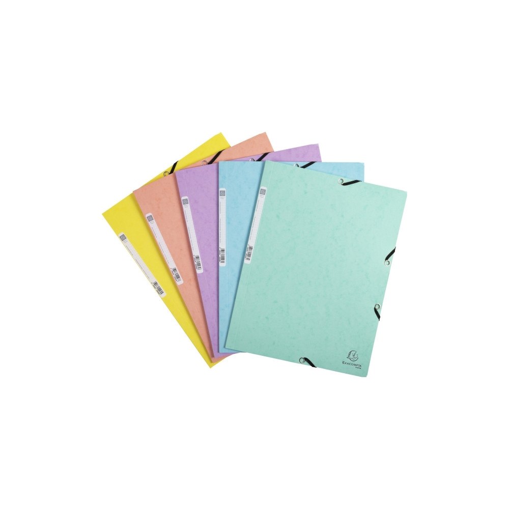 EXACOMPTA Exacompta Aquarel - 3-flikhållare - för A4 - kapacitet: 250 ark - tillgänglig i olika fäger