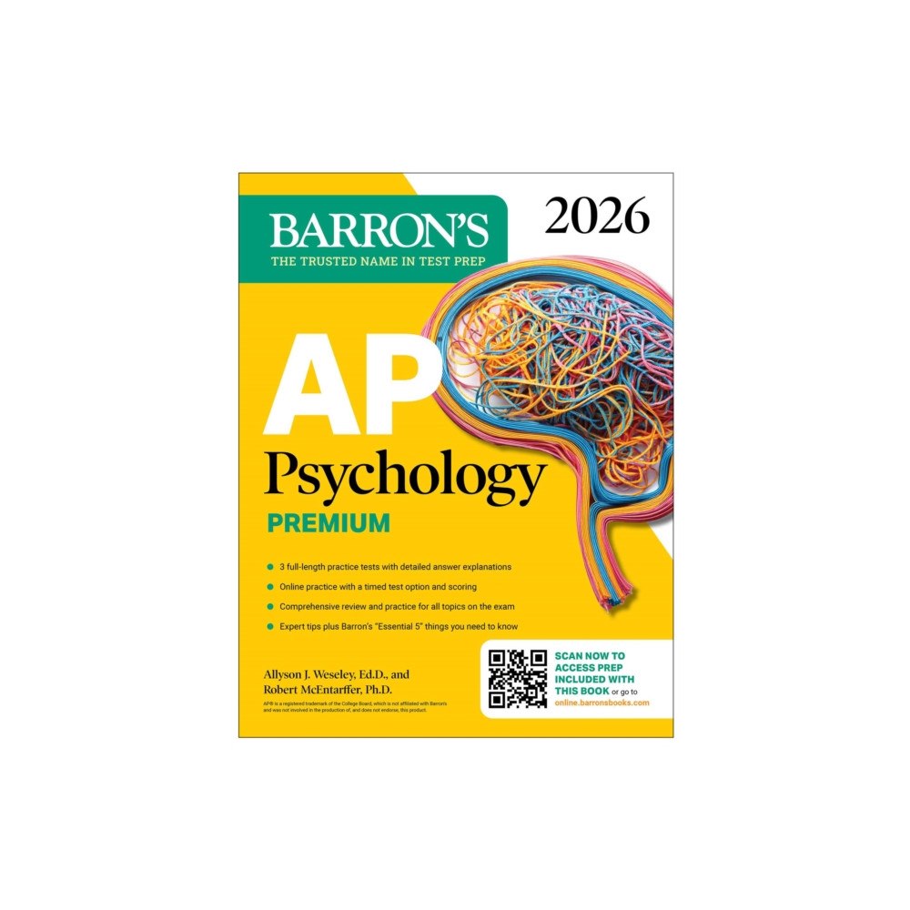 Kaplan Publishing AP Psychology Premium, 2026: Prep Book with 3 Practice Tests + Comprehensive Review + Online Practice (häftad, eng)